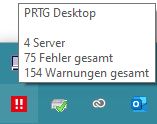 Bildschirmfoto Windows-Tray
