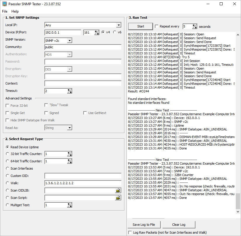 SNMP Tester