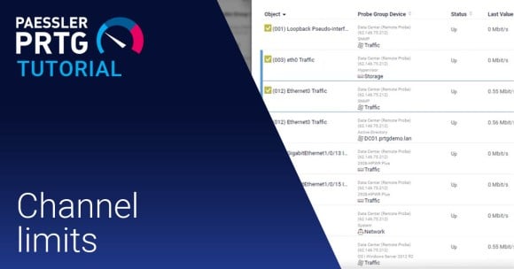 PRTG tutorial channel limits