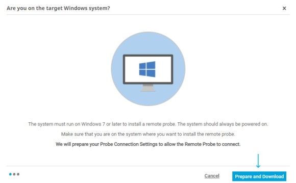 PRTG Screenshot Download window