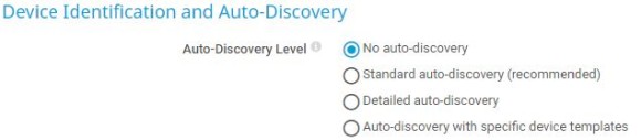 Screenshot PRTG Auto Discovery device identification
