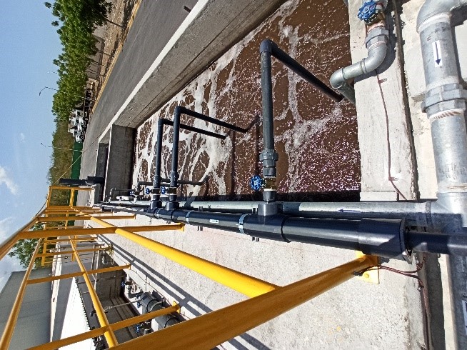 Station d'épuration des eaux usées au Mexique